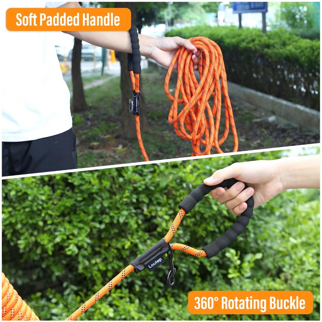 Loutep cuerda larga para perros de 16 ft, mayor libertad con control