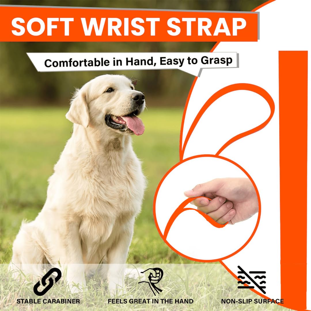 Loutep cuerda para perro 16ft, alcance suficiente para paseos y seguimiento seguro.