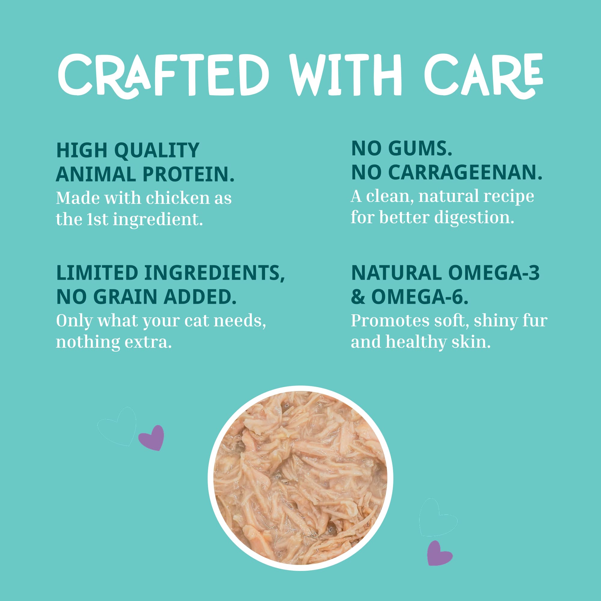 LOVE, NALA nutrientes taurina y omega-3 para la salud general del felino