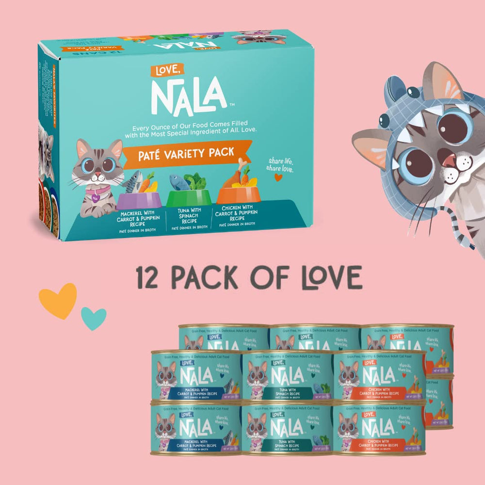 LOVE NALA pate caballa lata abierta, caldo sabroso para hidratación