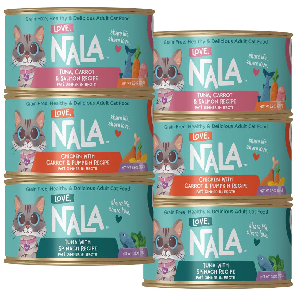 LOVE NALA pate-variedad-embalaje: muestra el formato de pack para probar sabores