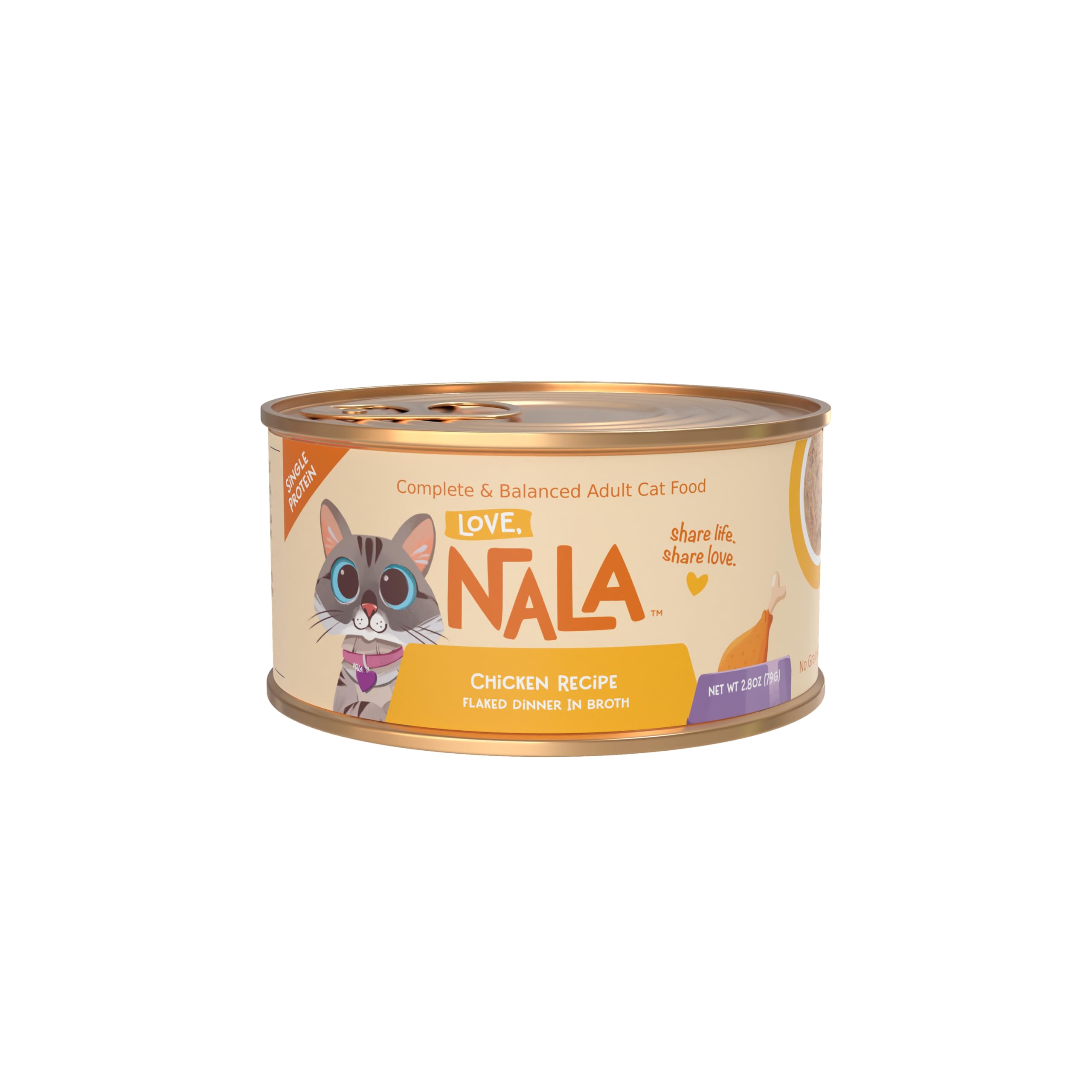LOVE, NALA pollo como proteína única para una dieta simple y clara