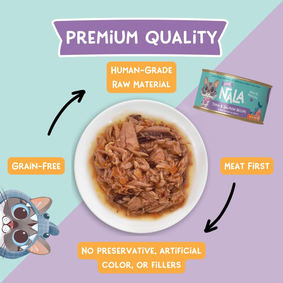 LOVE, NALA nutrientes clave con taurina y omega-3 para salud.