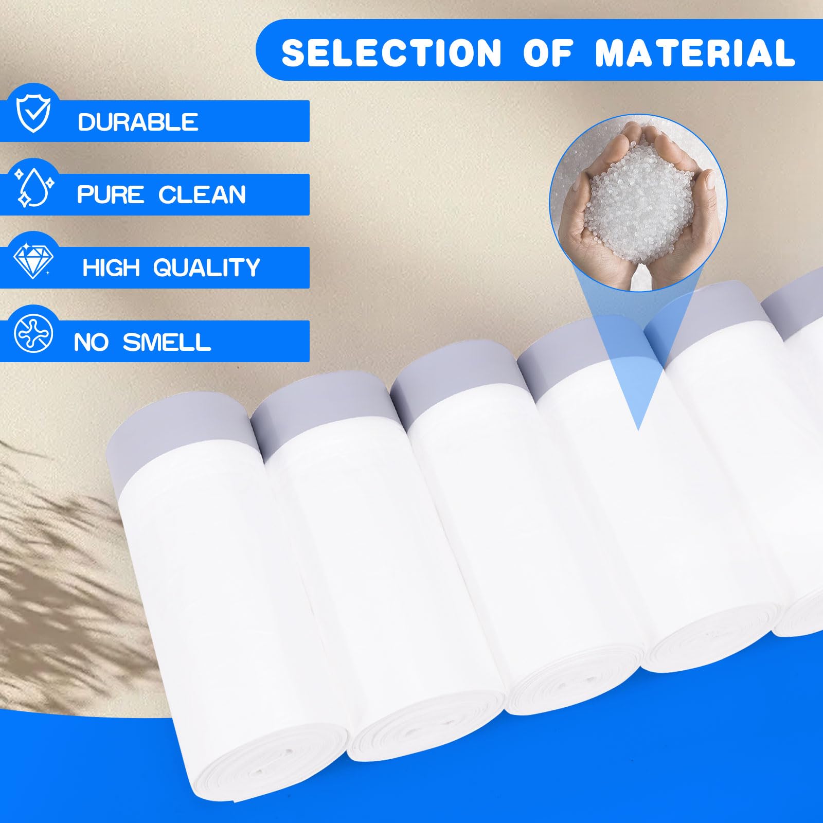 Loveishere bolsas para arenero automático duraderas para uso diario eficiente.