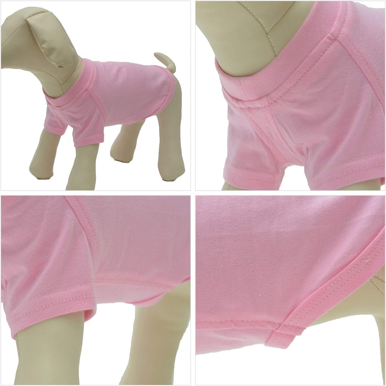 Lovelonglong camiseta rosa XXXXL, detalle de tejido suave para mayor confort diario.