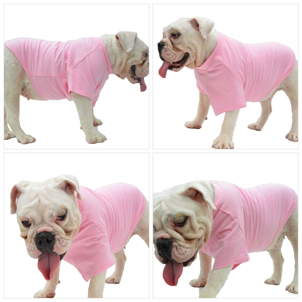Lovelonglong empaque listo para regalo, camiseta rosa XXXXL para perros grandes.