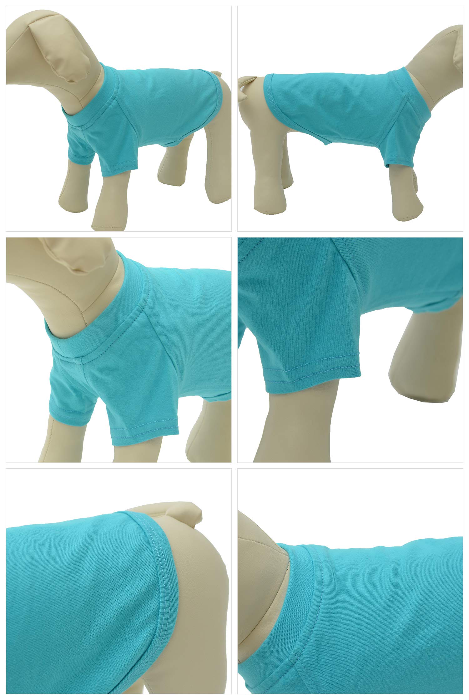 Lovelonglong camiseta para perro, detalle del tejido, tacto suave para la piel.
