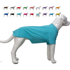 Lovelonglong camiseta para perro, vista frontal, cómoda para paseos diarios gracias al algodón suave.