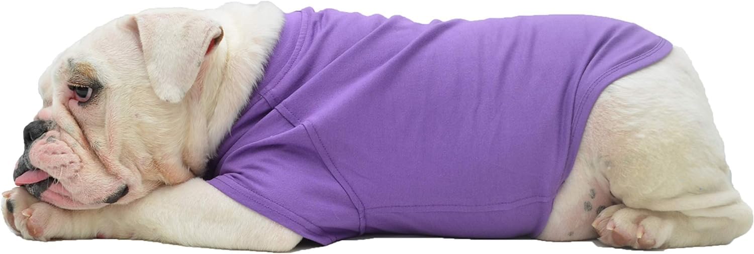 Lovelonglong camiseta bulldog, colores variados, opción versátil para conjuntos diarios.