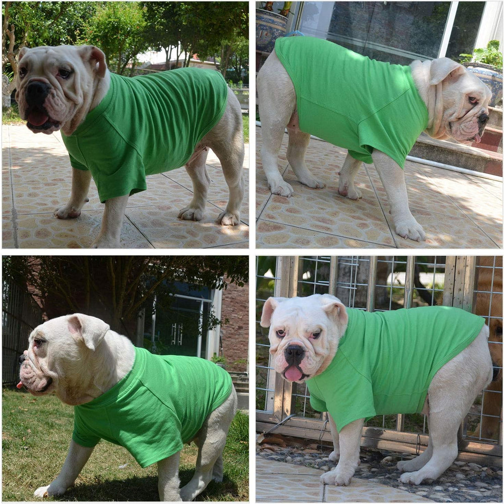 Lovelonglong camiseta de algodón suave para Bulldog, tacto agradable.
