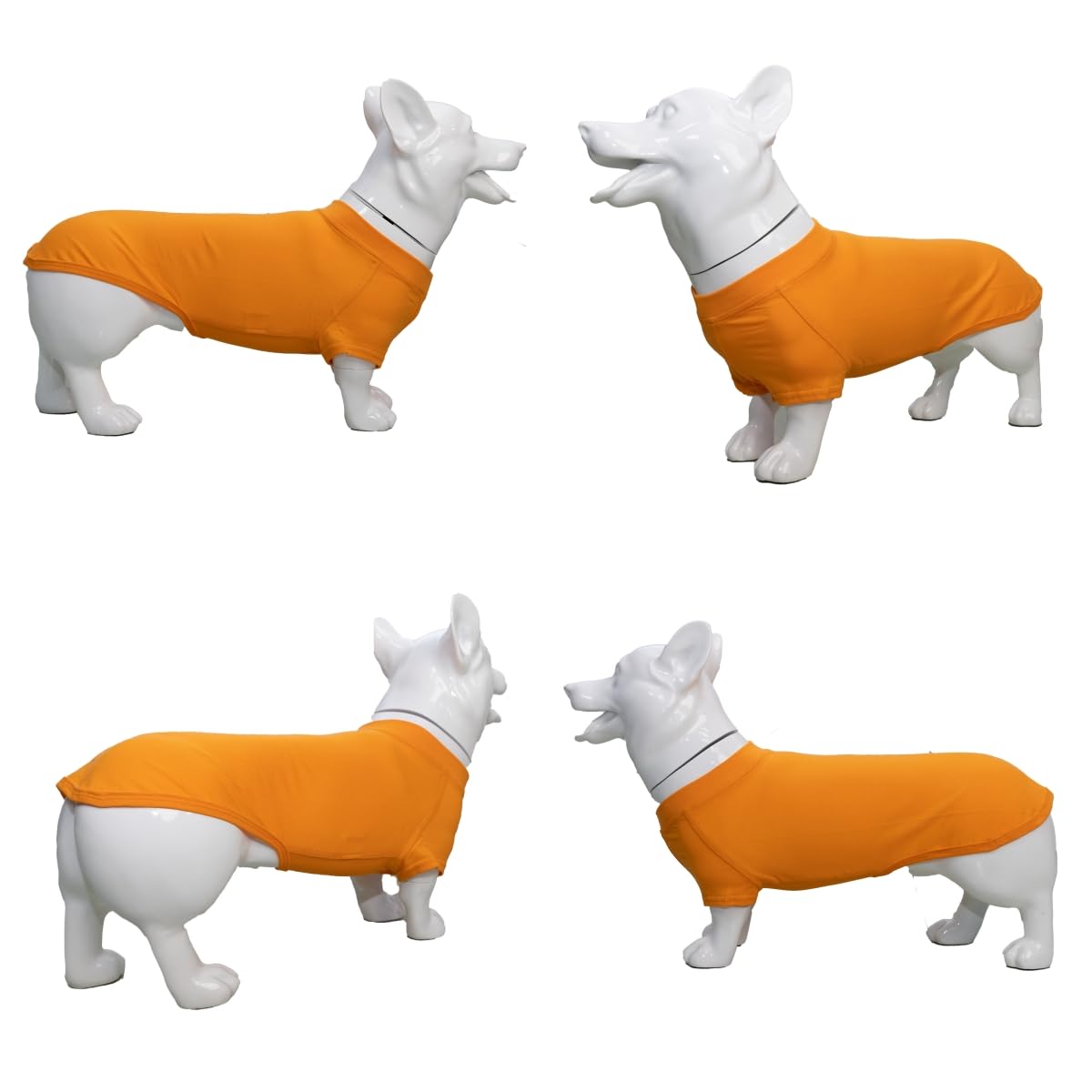 Lovelonglong camiseta para perro corgi frente colores vivos y frescos