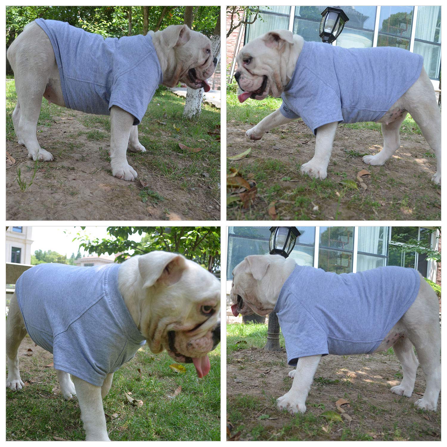 Lovelonglong camiseta para perros, costuras resistentes para uso diario.