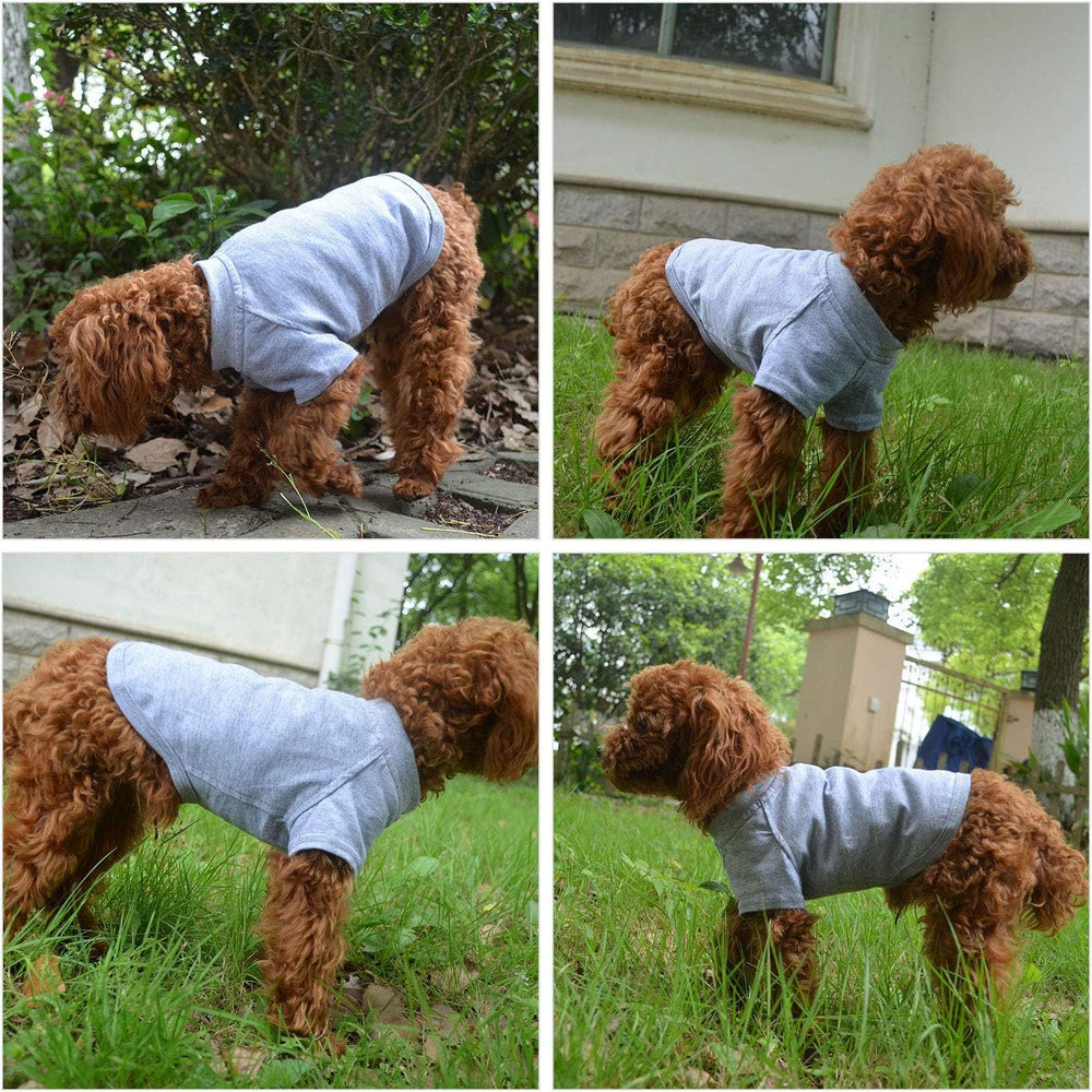 Lovelonglong camiseta para perro gris XXXXL, fácil de lavar y cuidar.