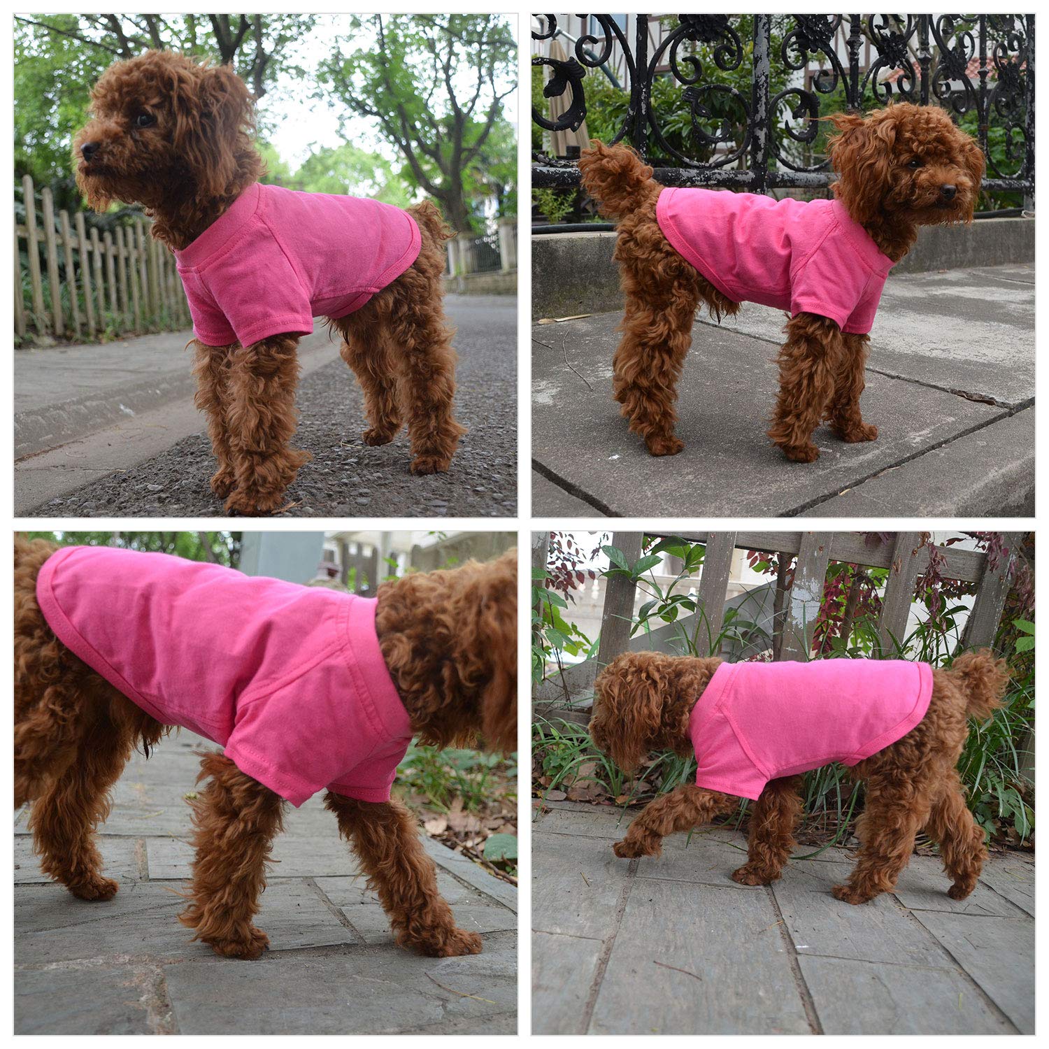 Lovelonglong camiseta-perro-lavado-facil-en-lavadora, mantenimiento sencillo.