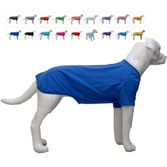 Lovelonglong camiseta para teckel frente azul, suave y cómoda para paseos