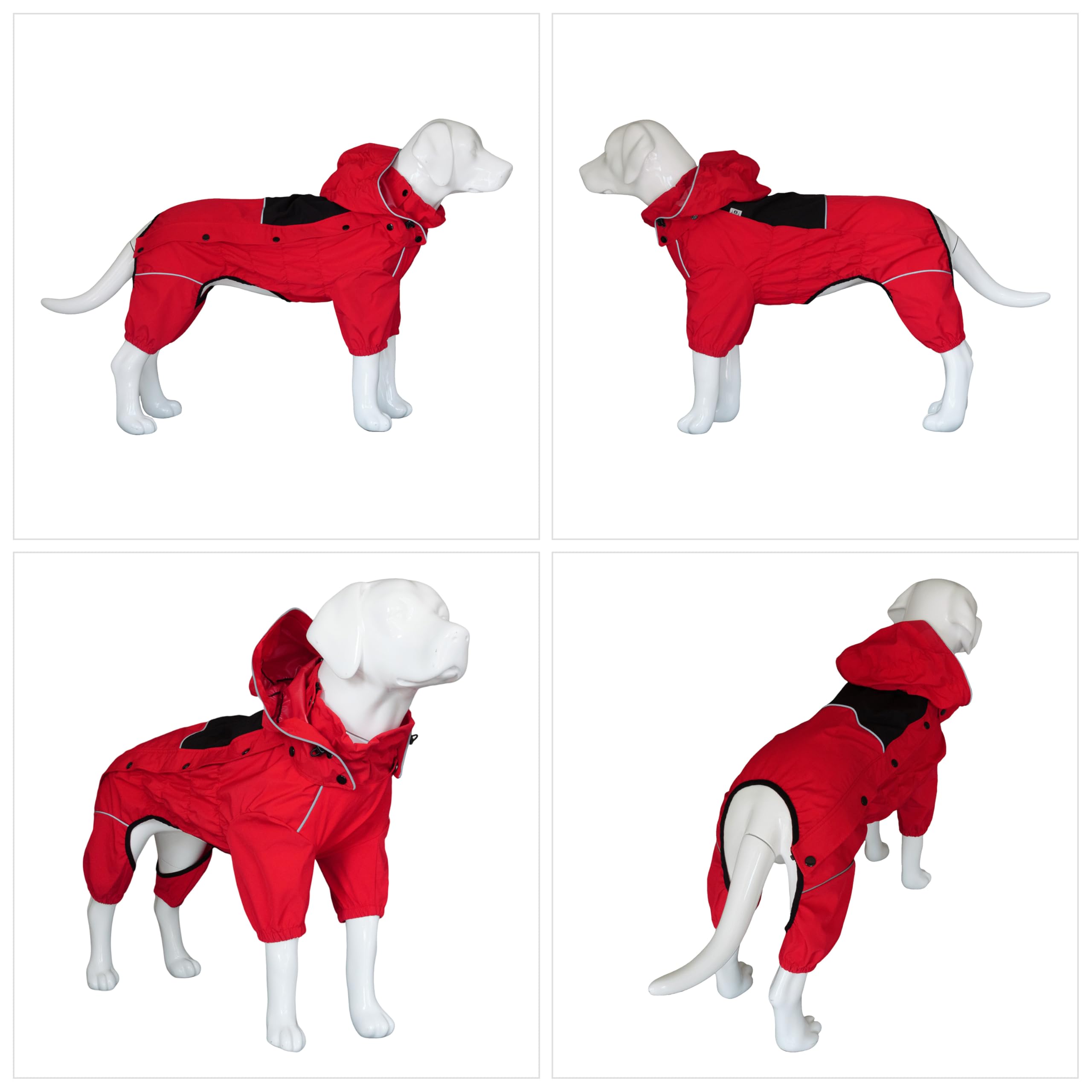 Lovelonglong capucha removible con cierre rápido para clima variable.