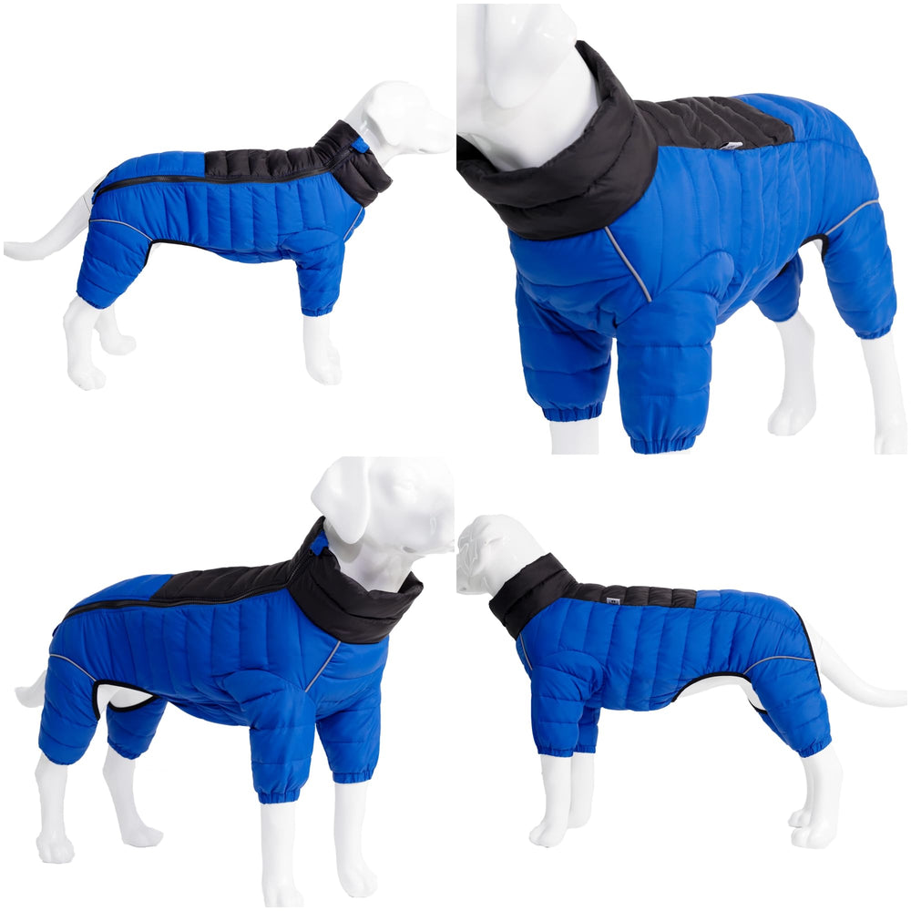 Lovelonglong cazadora para perro con cinta reflectante, mejora la visibilidad nocturna.