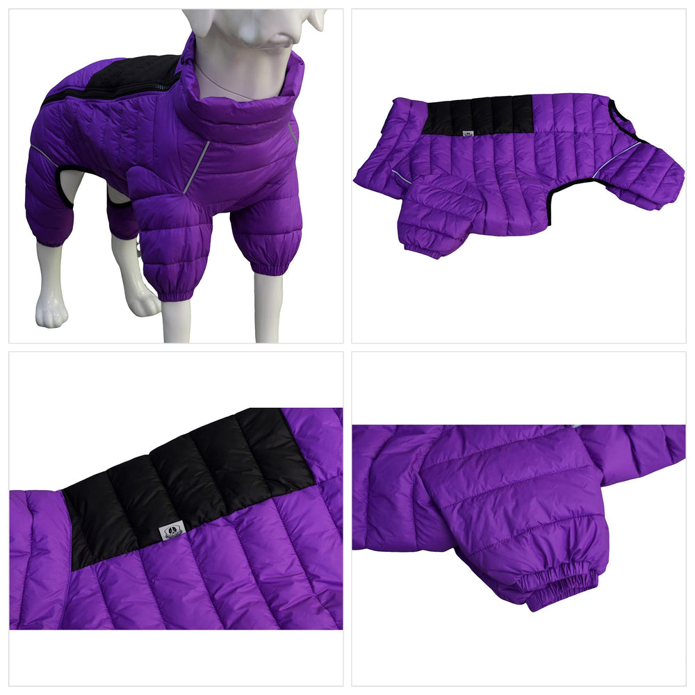 Lovelonglong chaqueta para perro cremallera reflectante, mayor visibilidad nocturna