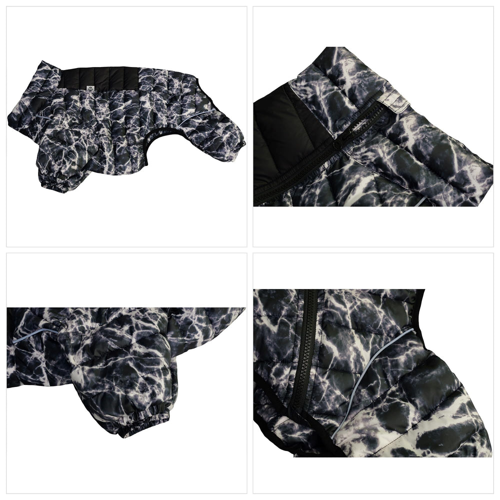 Lovelonglong Dog Coat ofrece ajuste de pecho y cuello para mayor comodidad.