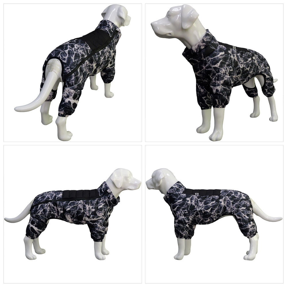 Lovelonglong Micai chaqueta con cobertura de 4 patas, mantiene a tu perro abrigado.