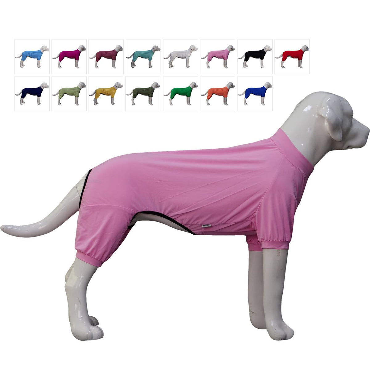 Lovelonglong: protección ultravioleta en el mono para perros durante paseos al sol.
