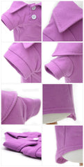 Lovelonglong polo para perro tejido rib, acabado suave para uso diario.