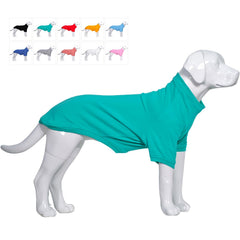 Lovelonglong sudadera para perro turquesa en talla 4XL: calor suave para días fríos.