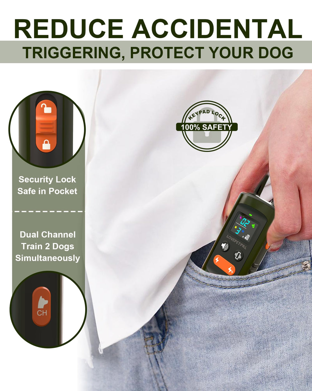 LOVEPETPAL resistencia IPX7 para uso bajo lluvia