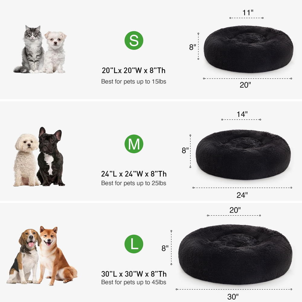 Love's cabin cama-donut para gatos pequeños sensación suave y refugio