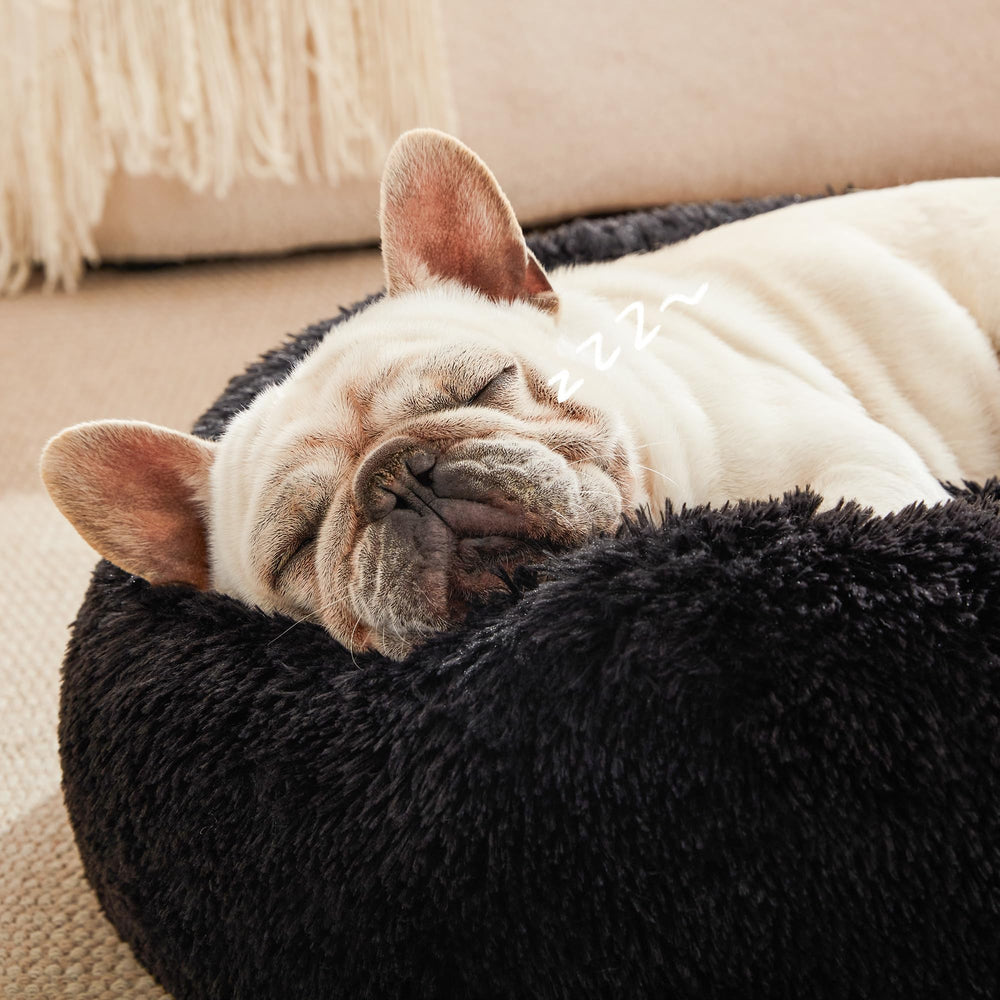 Love's cabin cama-donut para perros pequeños borde cómodo para siestas cálidas
