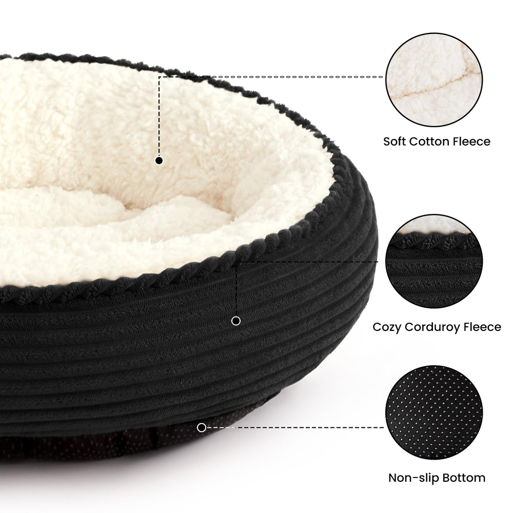 Love's cabin borde alto ofrece soporte para cabeza y cuello de tu mascota.