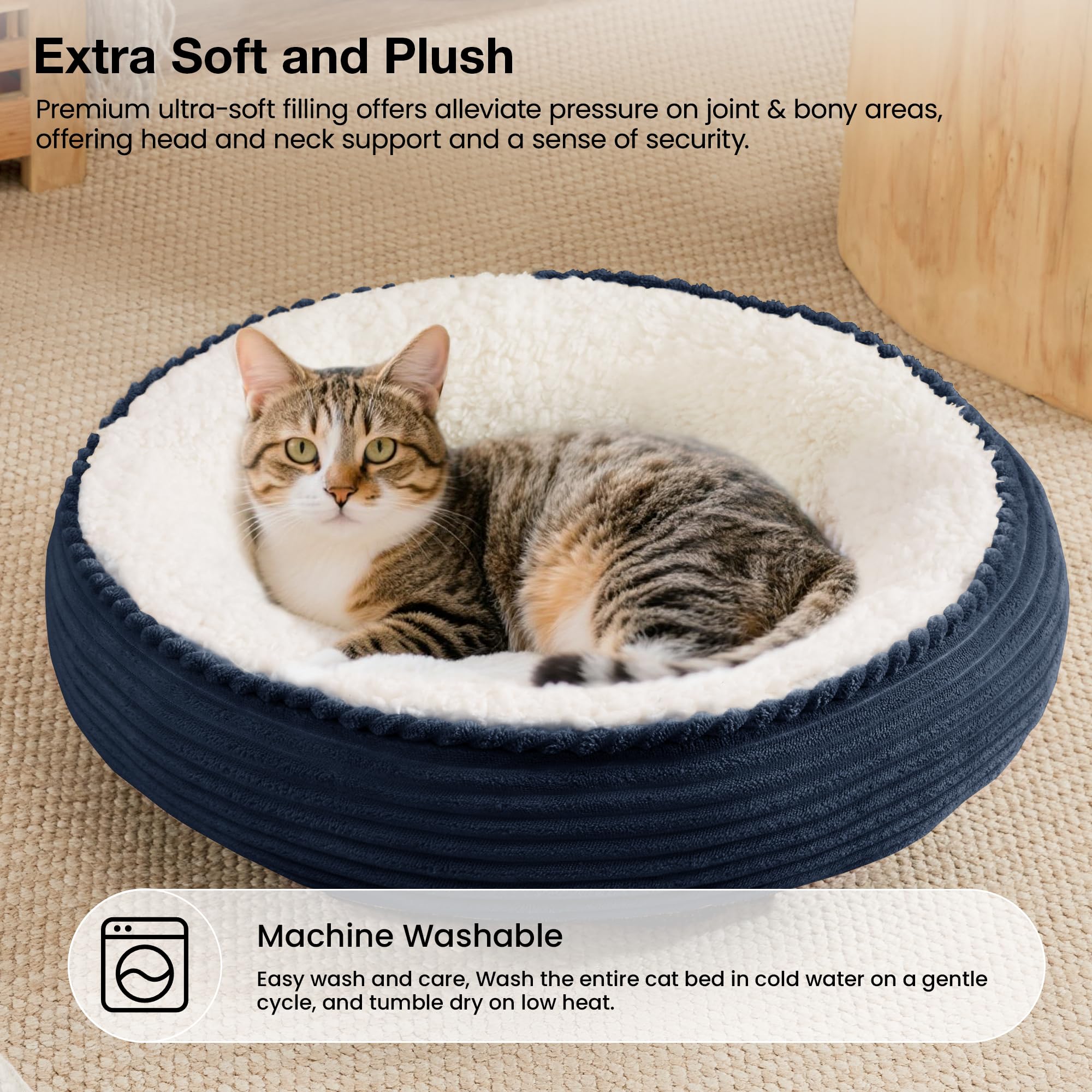 Love's cabin relleno suave: comodidad y soporte para articulaciones de mascotas pequeñas.
