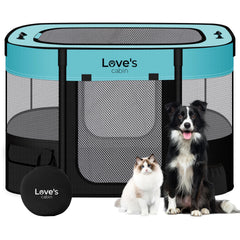 Love's cabin corral de juego para perro pequeño, color verde, plegable y portátil