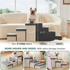 Love's cabin escaleras con almacenamiento: tres cajas para accesorios