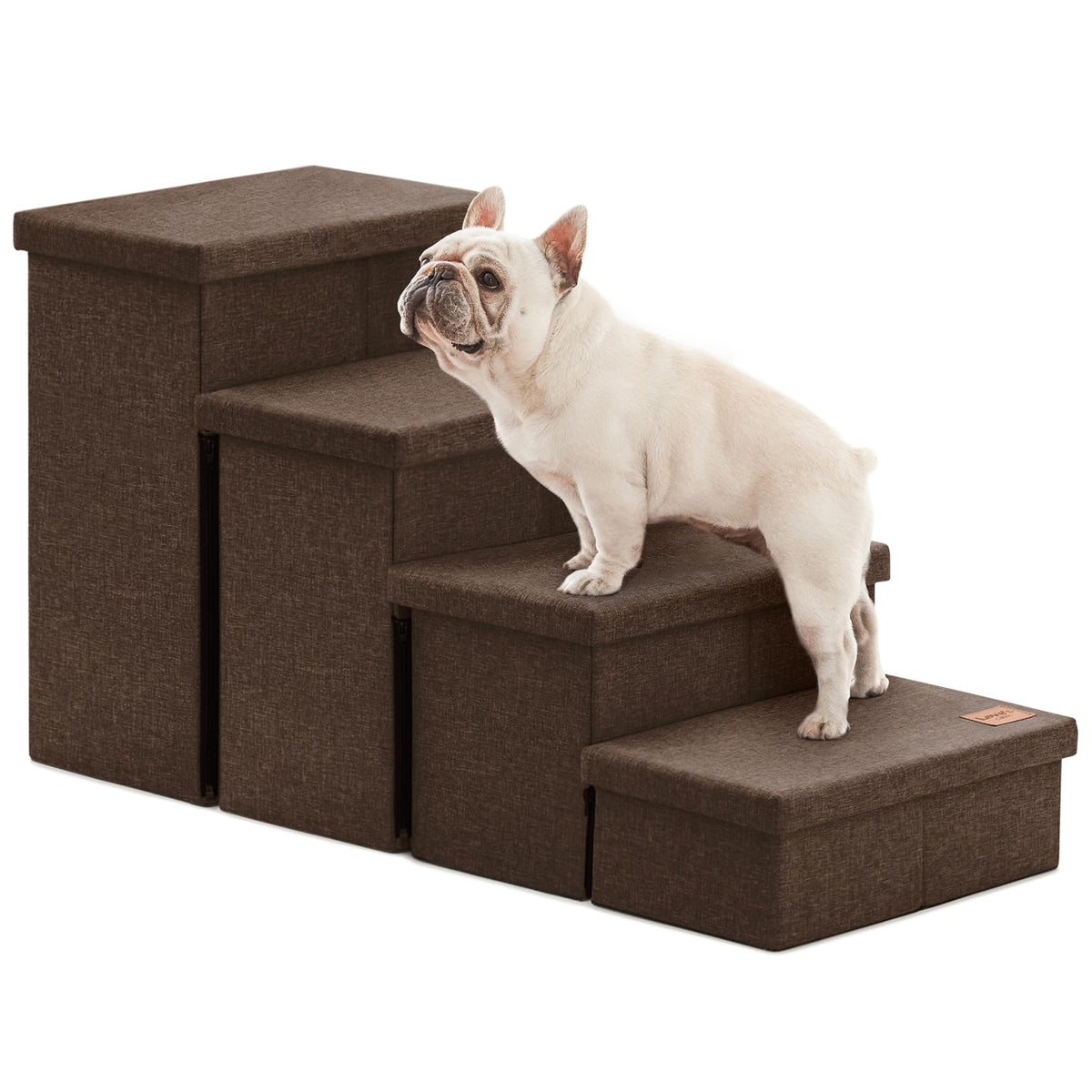 Love's cabin escalera de perros 4 pasos junto a la cama facilita subir y bajar