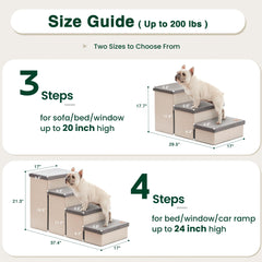 Love's cabin escaleras con almacenamiento inferior para accesorios de mascotas