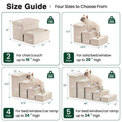 Love's cabin escaleras para perros plegables para guardar espacio y transportar fácilmente.