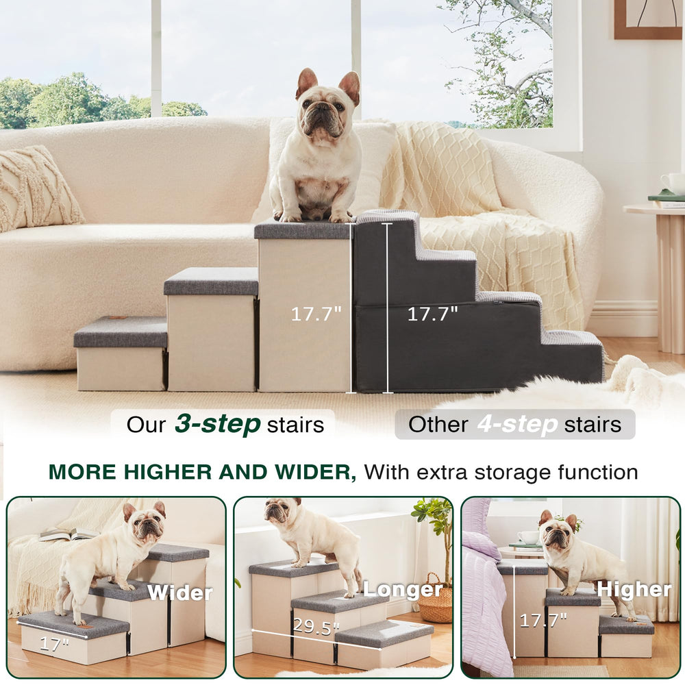 Love's cabin escalera de perro tejido resistente con base antideslizante para mayor estabilidad