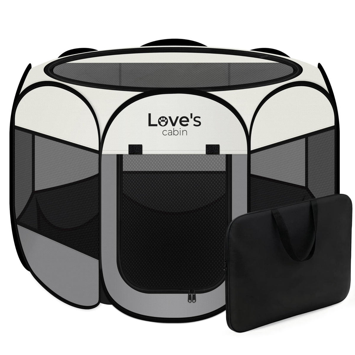 Love's cabin jaula-plegable diseno circular para interior