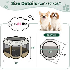 Love's cabin kennel portátil con funda de transporte para mascota