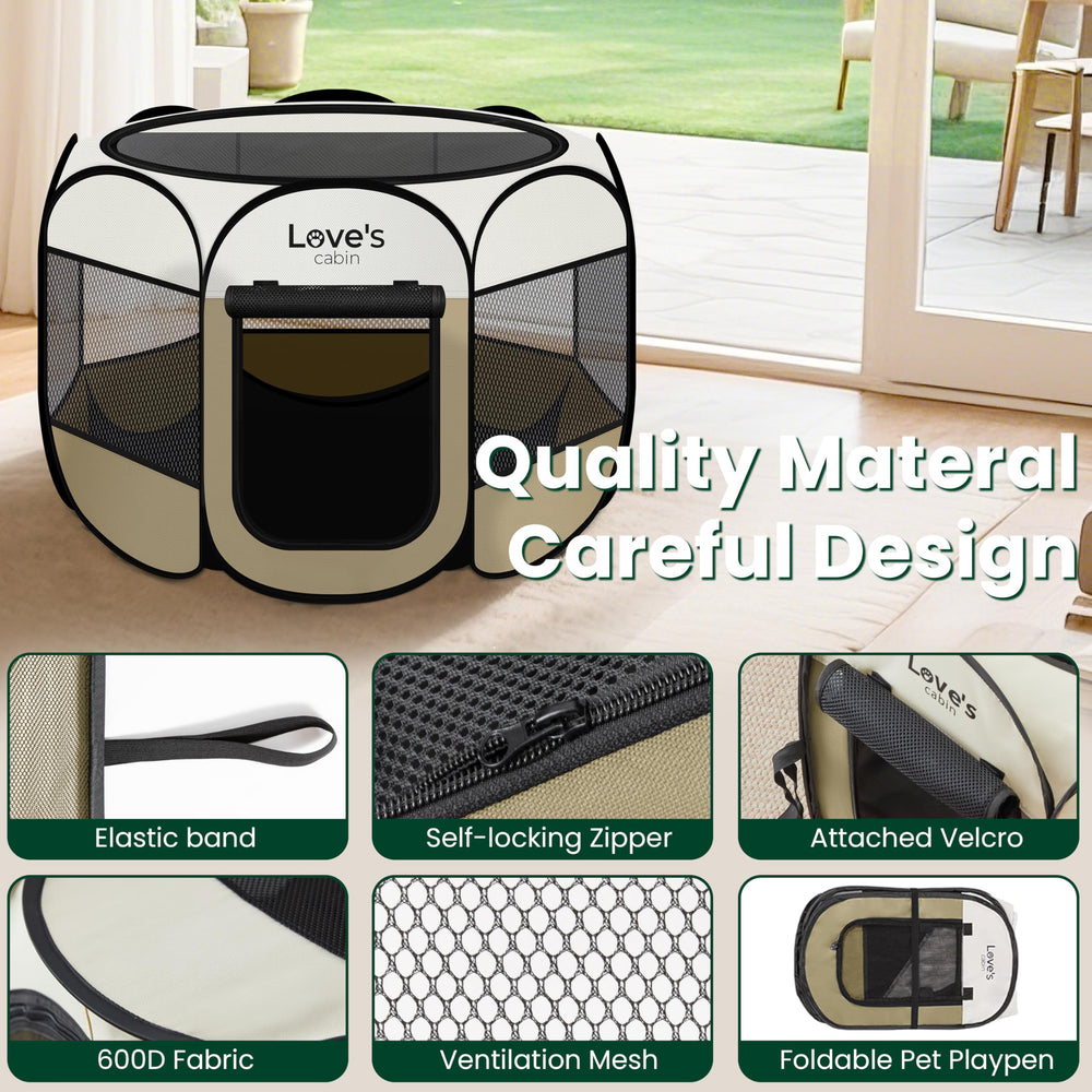 Love's cabin Playpen: funda de transporte incluida para viajar.