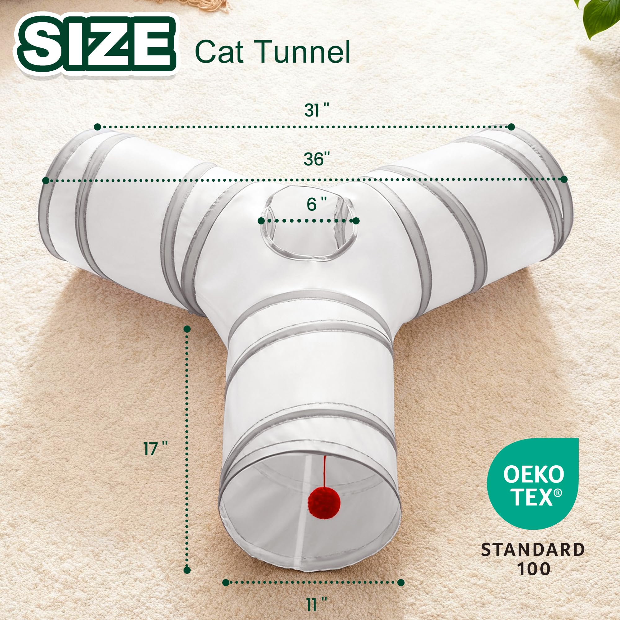 Love's cabin tunel blanco gris claro: diseño atractivo.