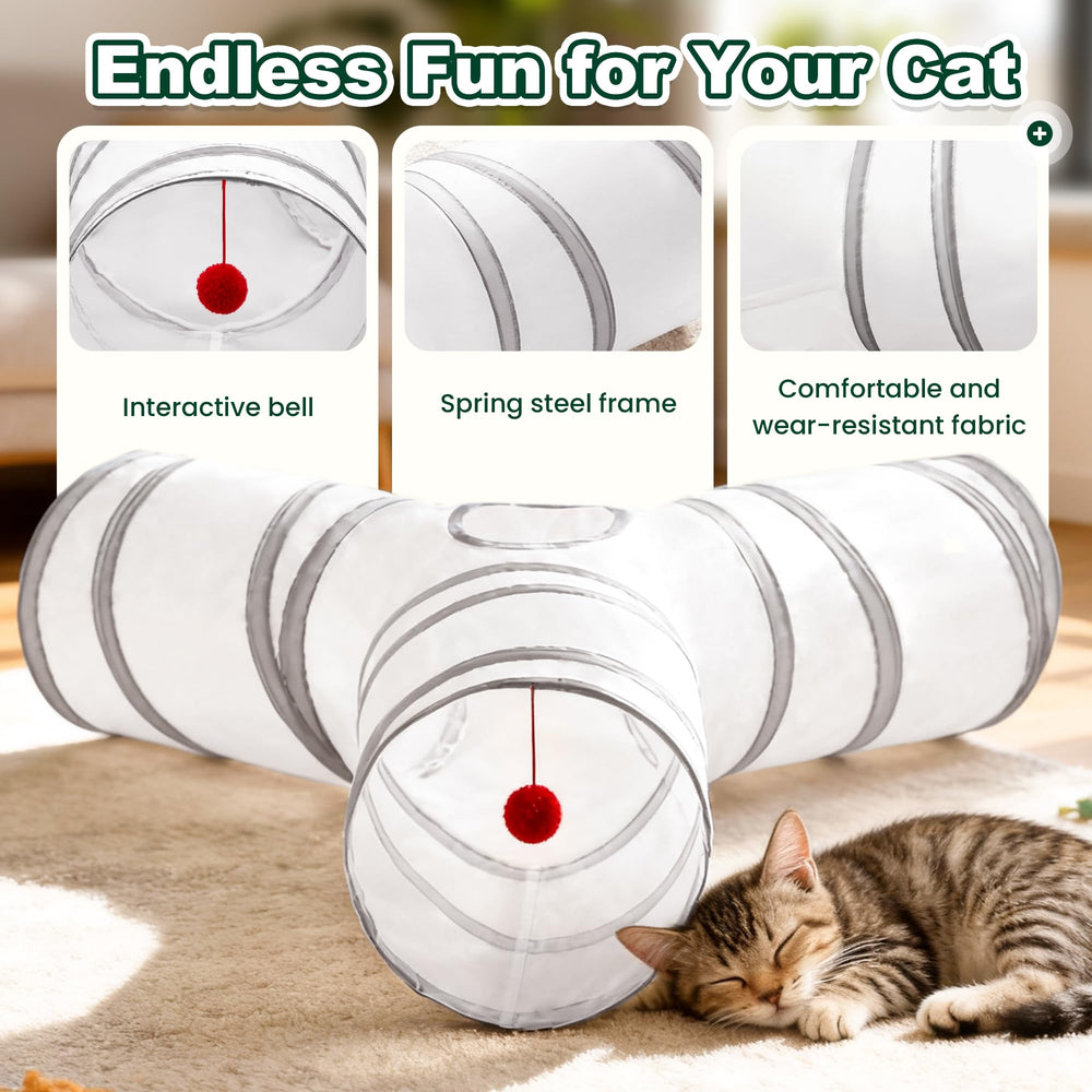 Love's cabin tunel gatos ejercicio diario: fomenta movimiento.