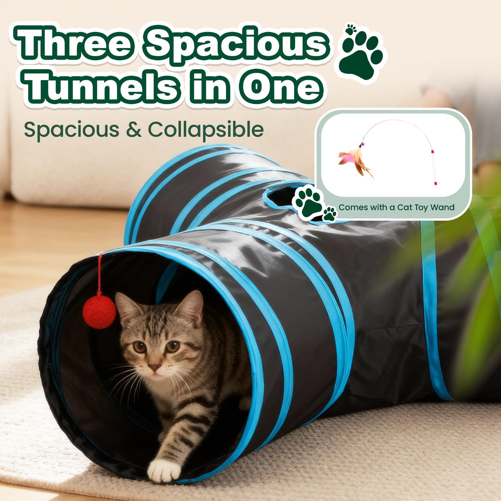 Love's cabin tunel gato diseño seguro que protege a juguetones felinos