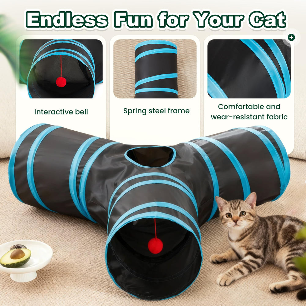 Love's cabin tunel gato salida con bola interactiva para diversión activa