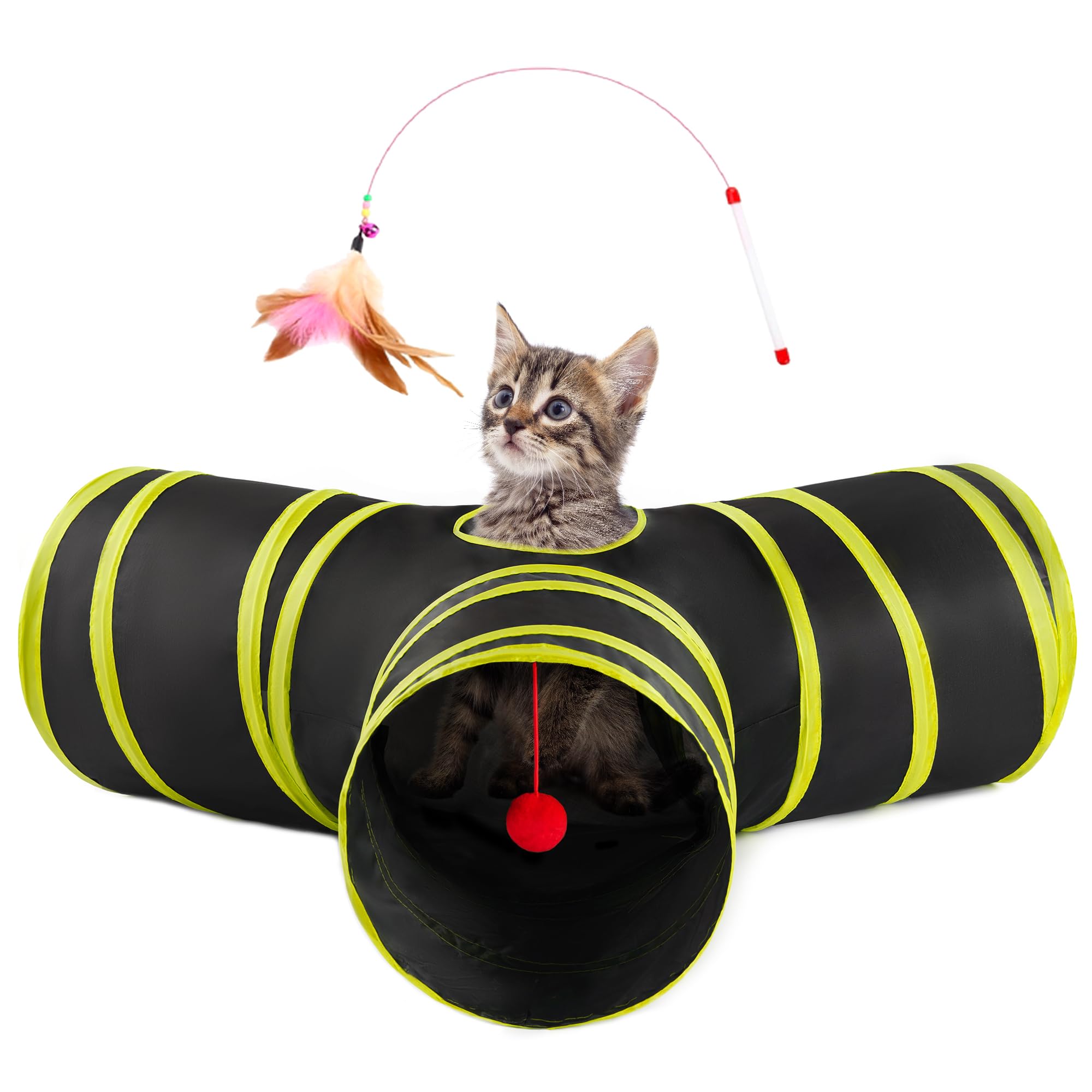 Love's cabin tunel gato tres vias, diseño interactivo para explorar y jugar