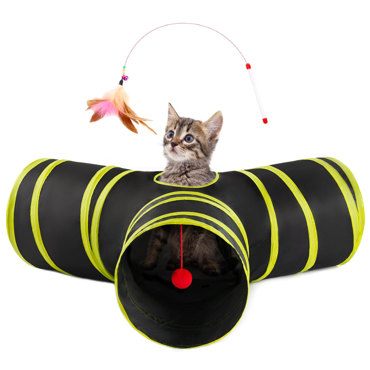 Love's cabin tunel gato tres vias, diseño interactivo para explorar y jugar