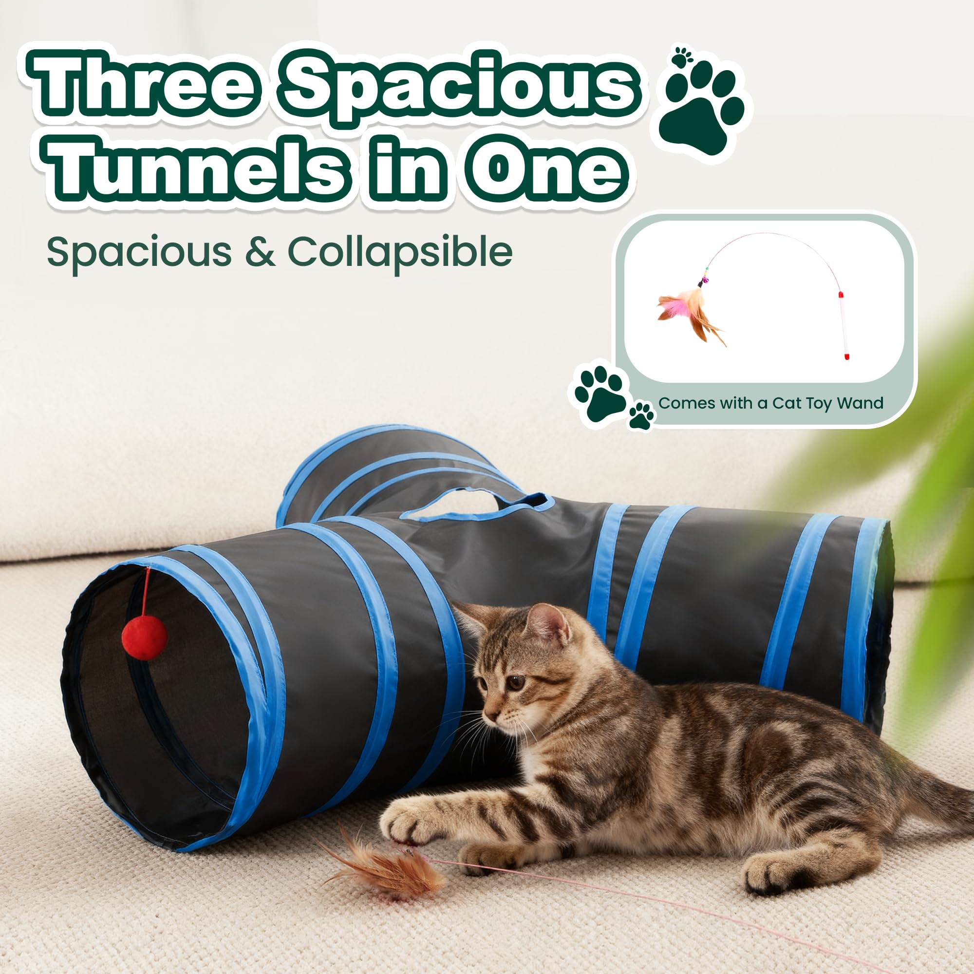 Love's cabin tunel gatos con marco de acero resistente para juegos dinámicos.