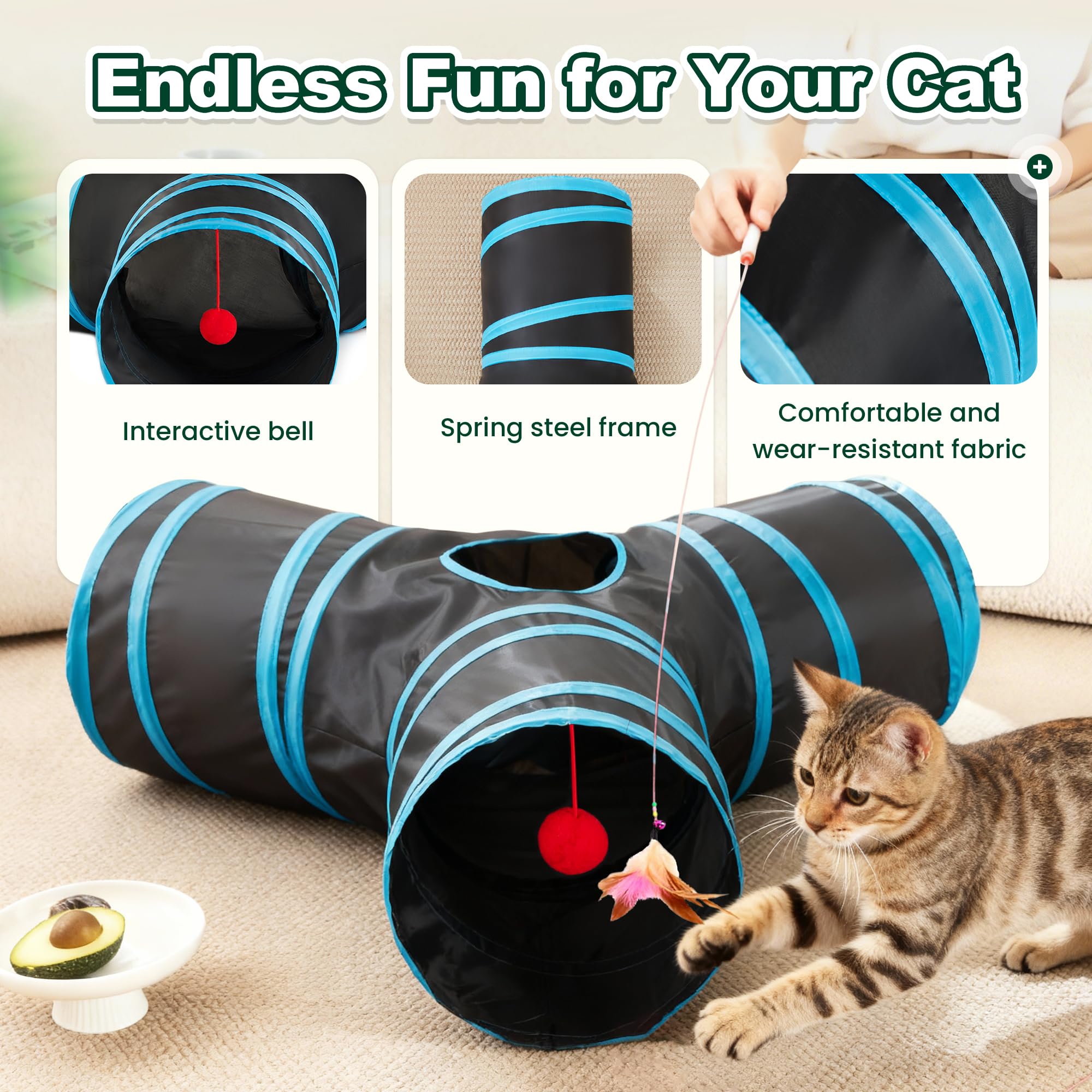 Love's cabin tunel gatos transporte práctico para casa.