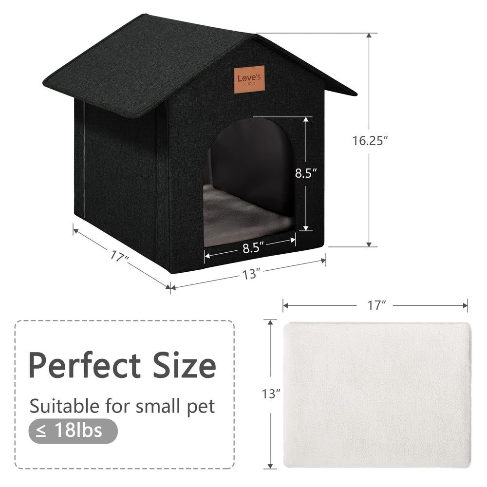 Love's cabin: material Oxford resistente protege frente a desgaste y lluvia